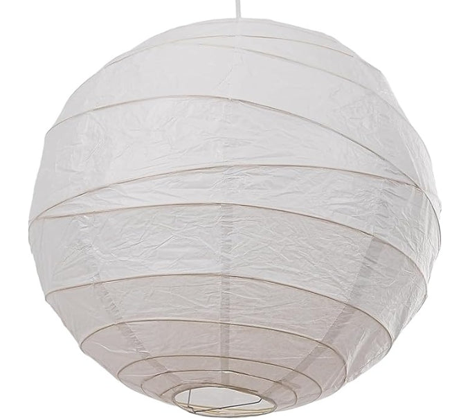 White Irregular Faux Bamboo Paper Lanterns