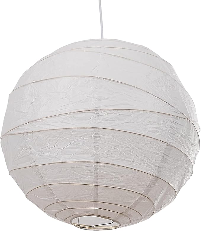 White Irregular Faux Bamboo Paper Lanterns