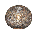 Rattan String Ball Pendant Lampshade - (Brown)  Available in 10inch and 12inch