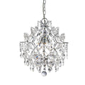 45cm Diameter Chrome Crystal Sphere Chandelier Ceiling Fitting - 3 Light E14 Fitting Ideal for Living Rooms, Hallways, Reception Rooms, Pubs, Restaurants