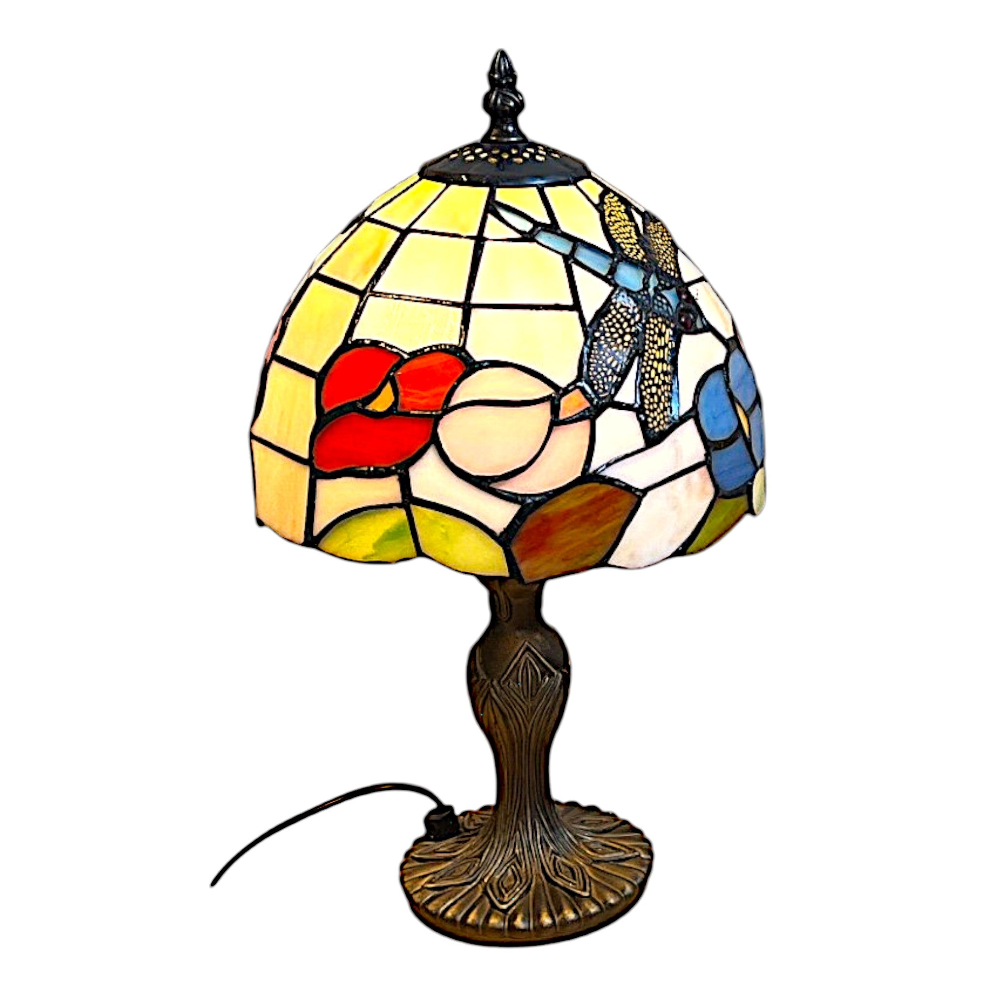 20cm Beige Dragonfly Tiffany Table lamp