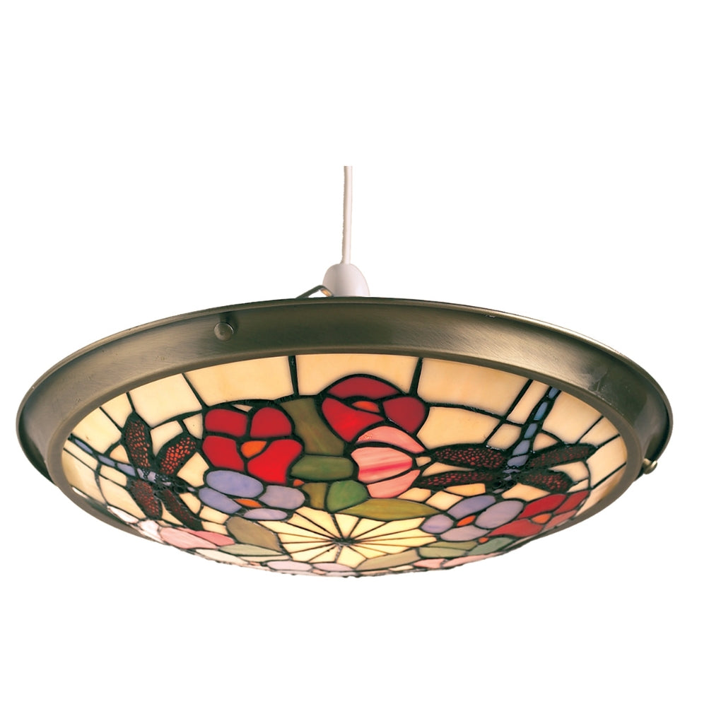 35cm Tiffany Dragonfly Uplighter Easyfit Beige