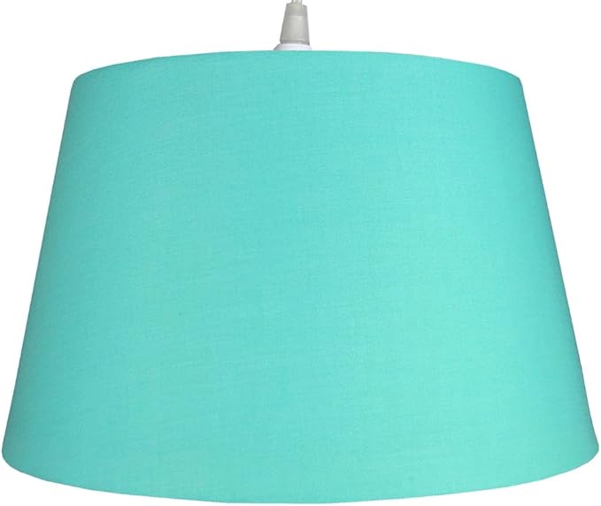 Cotton Drum Shade – 12 inch Easy Fit ES/BC Shade for Living Rooms, Bedrooms, hallways and Kitchens, Pendant Lampshades or Shades for Table Lamps - 14 different Colours