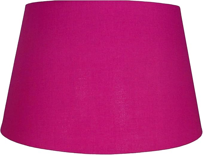 Cotton Drum Shade – 12 inch Easy Fit ES/BC Shade for Living Rooms, Bedrooms, hallways and Kitchens, Pendant Lampshades or Shades for Table Lamps - 14 different Colours