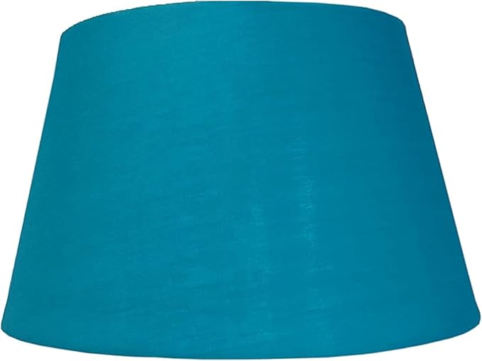 Cotton Drum Shade – 12 inch Easy Fit ES/BC Shade for Living Rooms, Bedrooms, hallways and Kitchens, Pendant Lampshades or Shades for Table Lamps - 14 different Colours