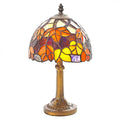 Maple Leaf Tiffany Glass & Antique Base