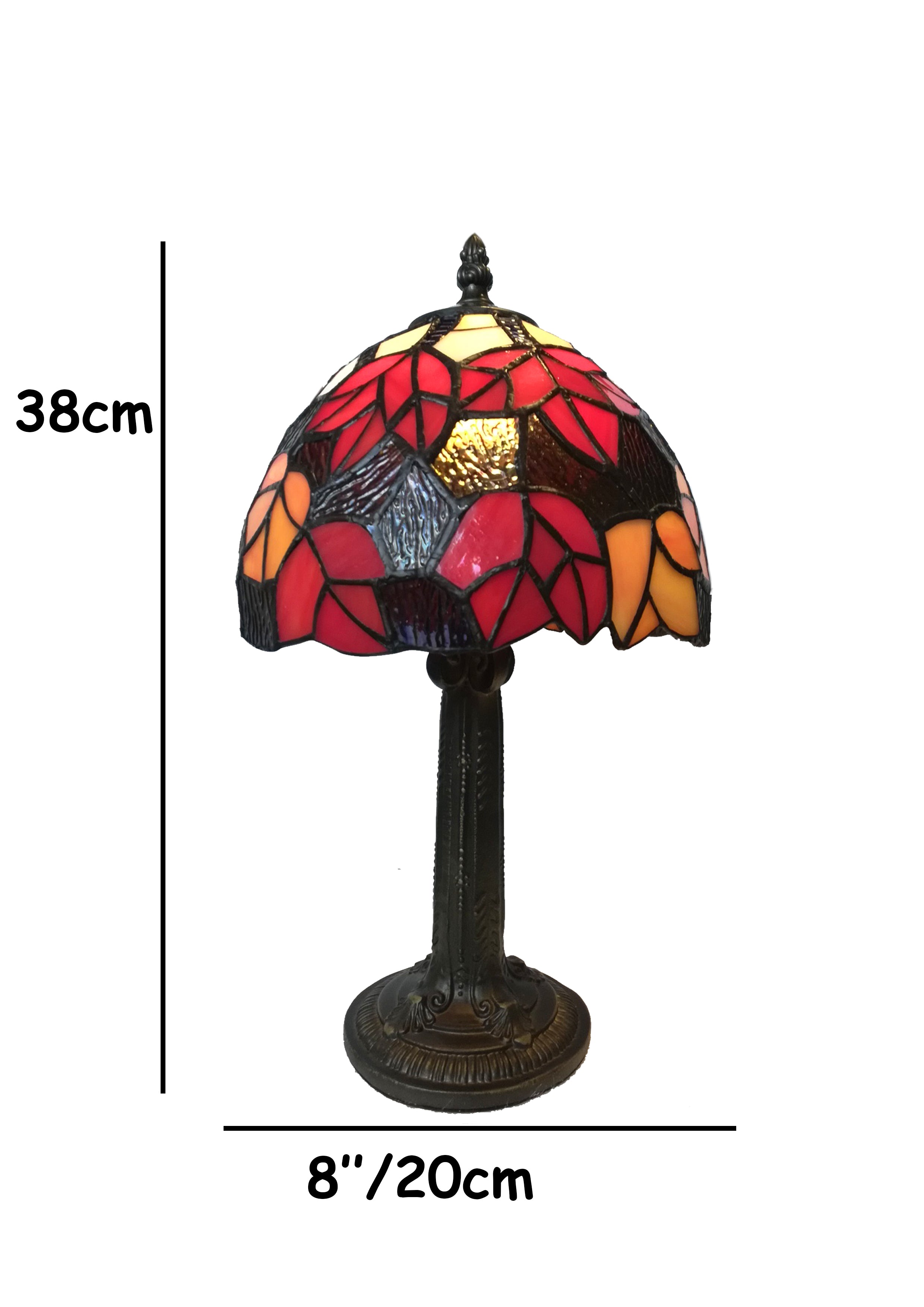 Maple Leaf Tiffany Glass & Antique Base