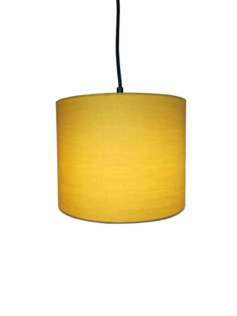 Cotton Cylinder Lamp Shade 10 Inch – Easyfit Pendant Light or Shade for Table Lamp - 6 different Colours