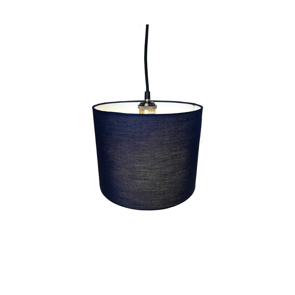 Cotton Cylinder Lamp Shade 10 Inch – Easyfit Pendant Light or Shade for Table Lamp - 6 different Colours
