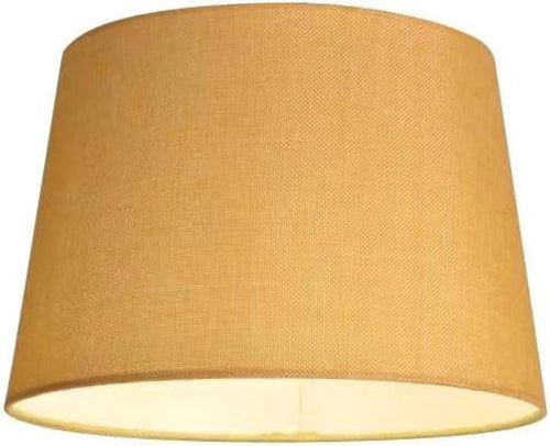 12 inch Textured Fabric Faux Linen Easy Fit Drum Shade –Pendant Lamp Shade Ideal for Living Rooms, Hallways and Bedrooms