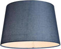 12 inch Textured Fabric Faux Linen Easy Fit Drum Shade –Pendant Lamp Shade Ideal for Living Rooms, Hallways and Bedrooms