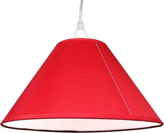 12 Inch Tapered Edge Cotton Coolie Lampshade - Great for Living Rooms, and Bedrooms, Ceiling Light Shade - Available in 21 Colours