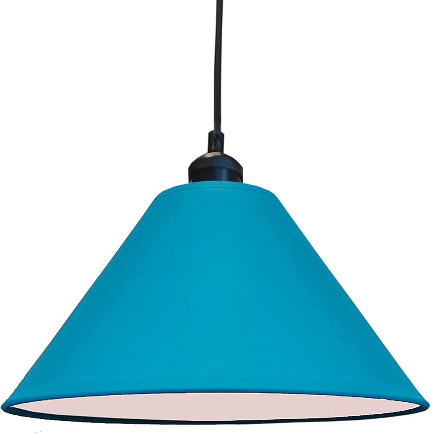12 Inch Tapered Edge Cotton Coolie Lampshade - Great for Living Rooms, and Bedrooms, Ceiling Light Shade - Available in 21 Colours