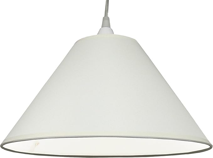 12 Inch Tapered Edge Cotton Coolie Lampshade - Great for Living Rooms, and Bedrooms, Ceiling Light Shade - Available in 21 Colours