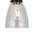 Small Clear Glass Vintage Lampshade for an E27 Bulbholder (Shade Only)