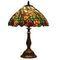 Classic Tiffany Stained Glass Table Lamp - 12 inch Diameter - (Twisting Tree)