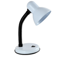 Classic Desk Lamp with a Versatile Flexible Neck, and Integral On/Off Switch, Mains UK Plug, Height 31cm, Ideal for Offices, Desks, and Bedside Lamps – [Energy Class A] (White)