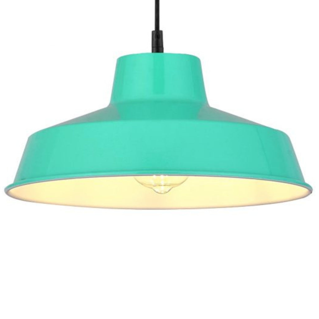 Classic Metal Pluto Lampshade Pendant Shade 30cm (12inch) (Duck Egg)