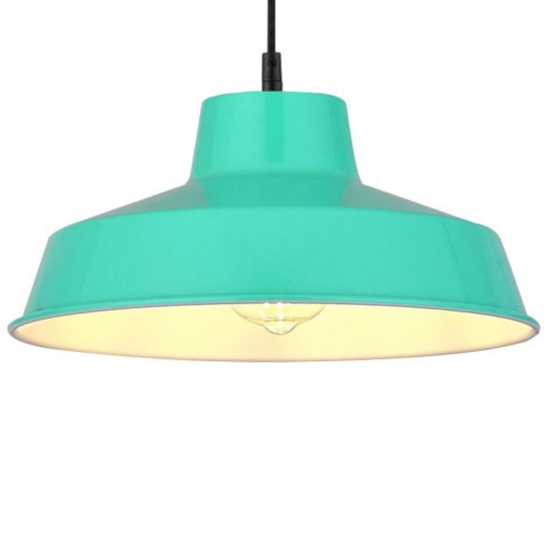 Classic Metal Pluto Lampshade Pendant Shade 30cm (12inch) (Duck Egg)