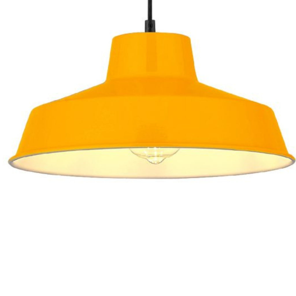 Classic Metal Pluto Lampshade Pendant Shade 30cm (12inch) (Mustard)