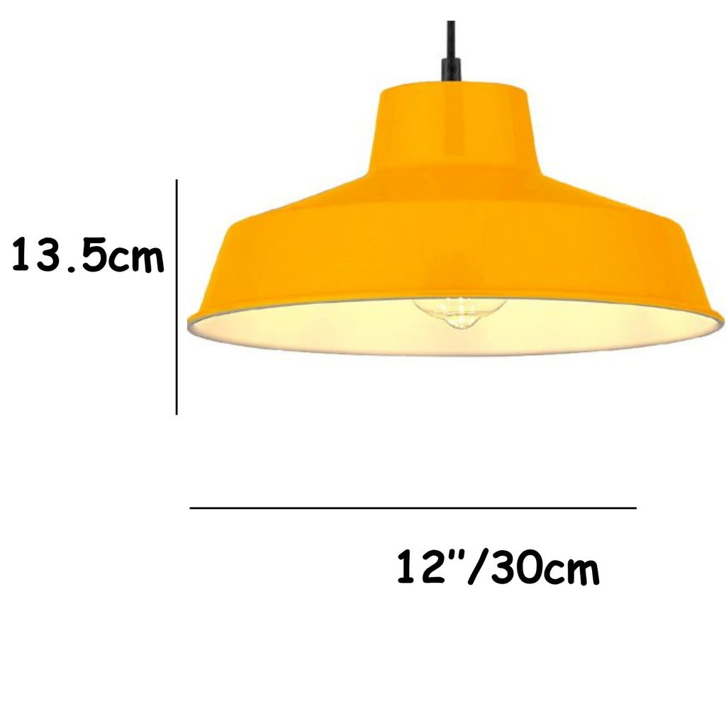 Classic Metal Pluto Lampshade Pendant Shade 30cm (12inch) (Mustard)