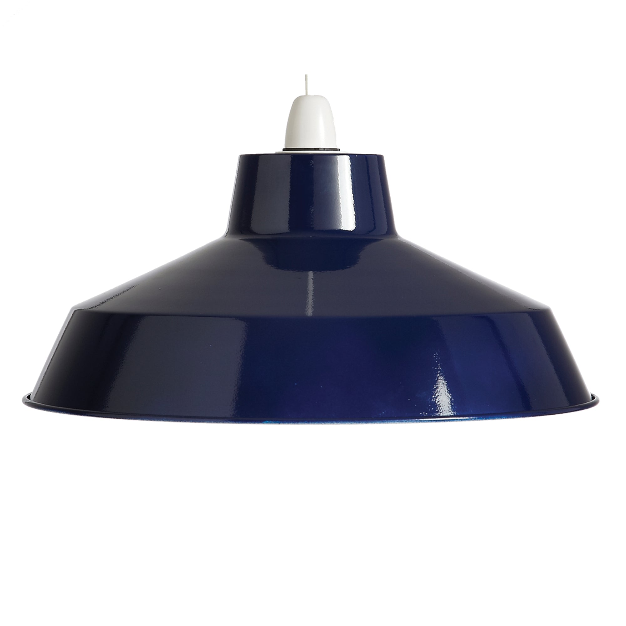 Classic Metal Pluto Lampshade Pendant Shade 35cm (14inch) (Navy)