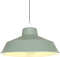 Classic Metal Pluto Lampshade Pendant Shade 35cm (14inch) (Sage Green)