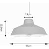 Classic Metal Pluto Lampshade Pendant Shade 35cm (14inch) (Dark Red)