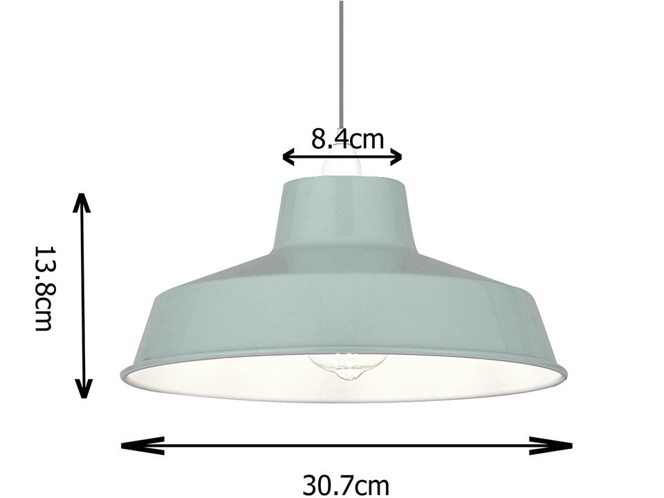 Classic Metal Pluto Lampshade Pendant Shade 30cm (12inch) (Navy)
