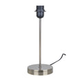 Brushed Chrome Stick Lamp Base