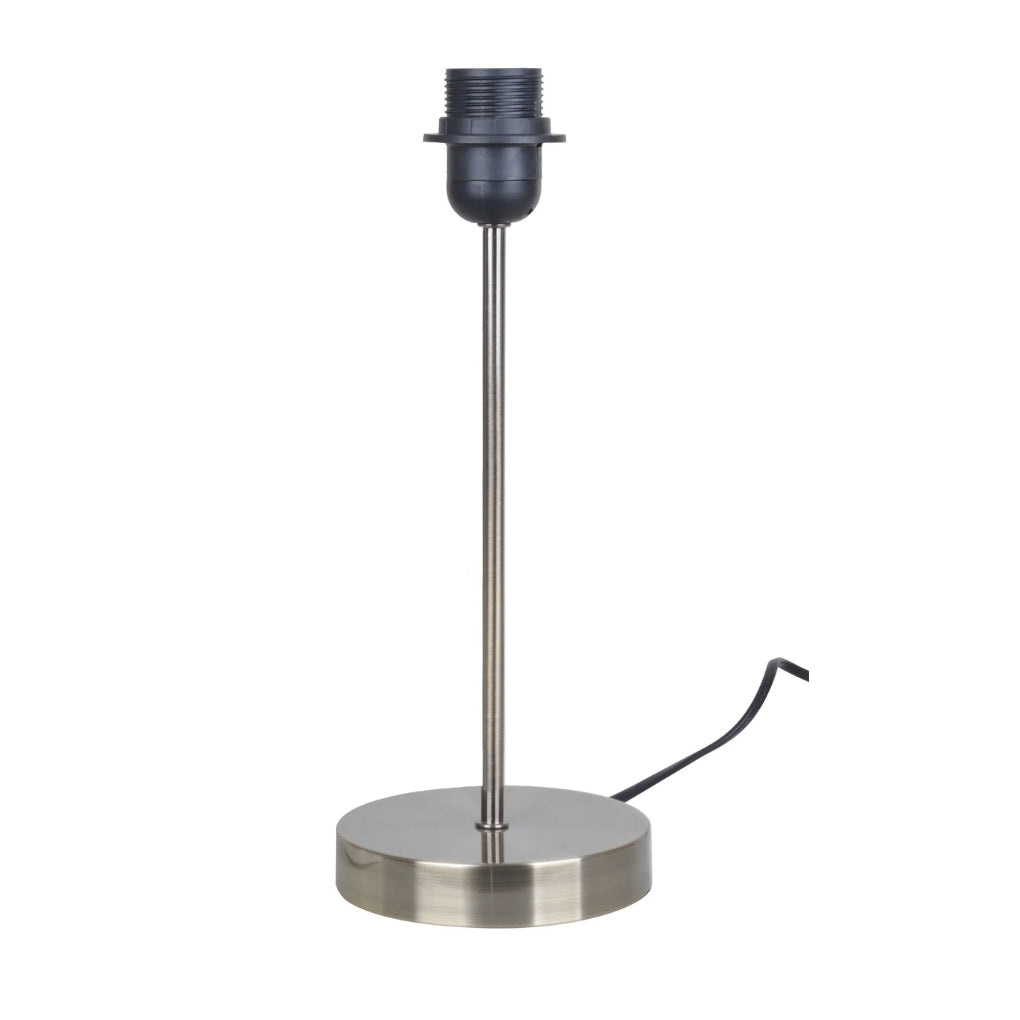 Brushed Chrome Stick Lamp Base